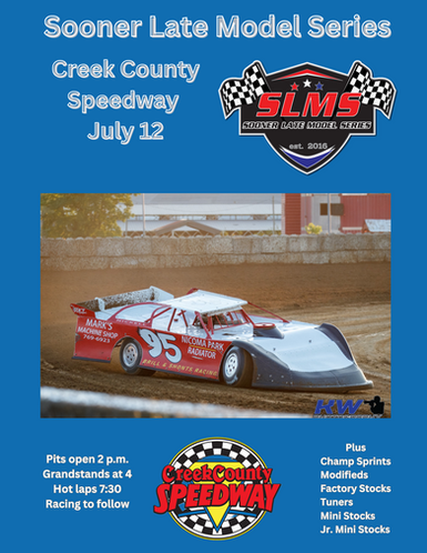 Sooner Late Models visit Creek County Speedway Saturday