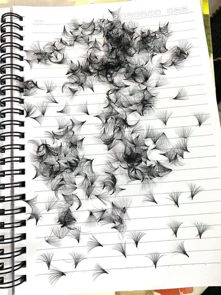 Thumbnail: Handmade Eyelash Extensions 5-7D D Curl
