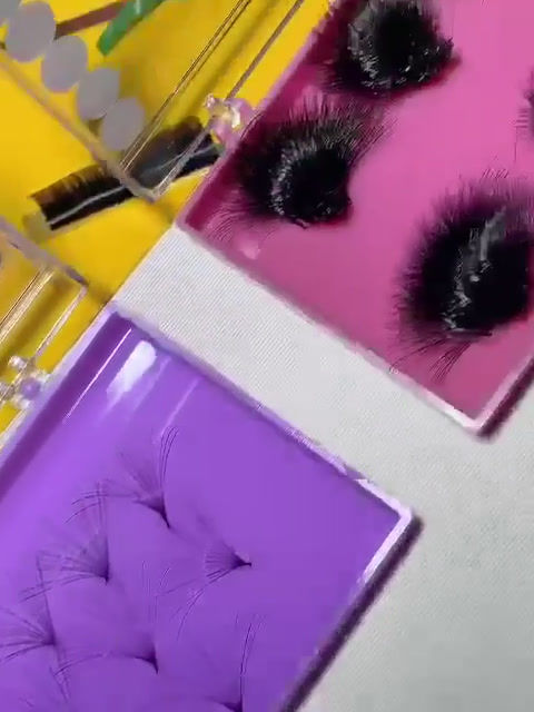 Thumbnail: Handmade Eyelash Extensions 10-12D/ C,D Curl (1500fans/2 boxes)