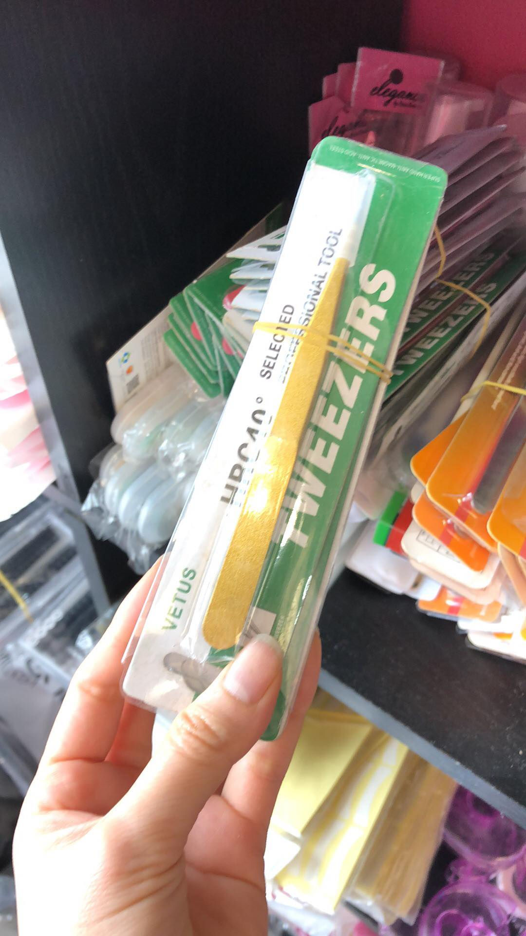 Straight Gold Tweezer