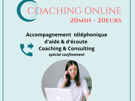 Coaching ONLINE 1€ la minute