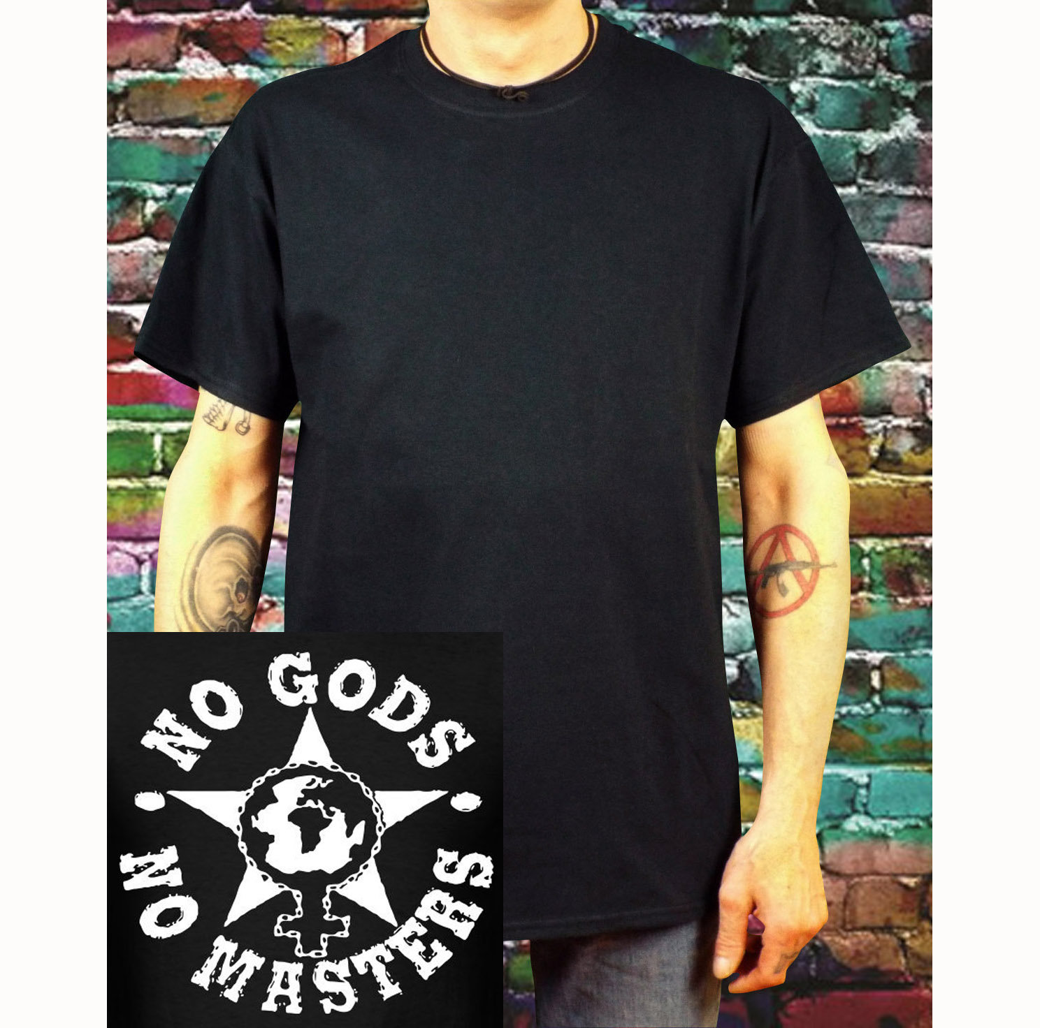 T-shirt No god no master | DOD-SHOP