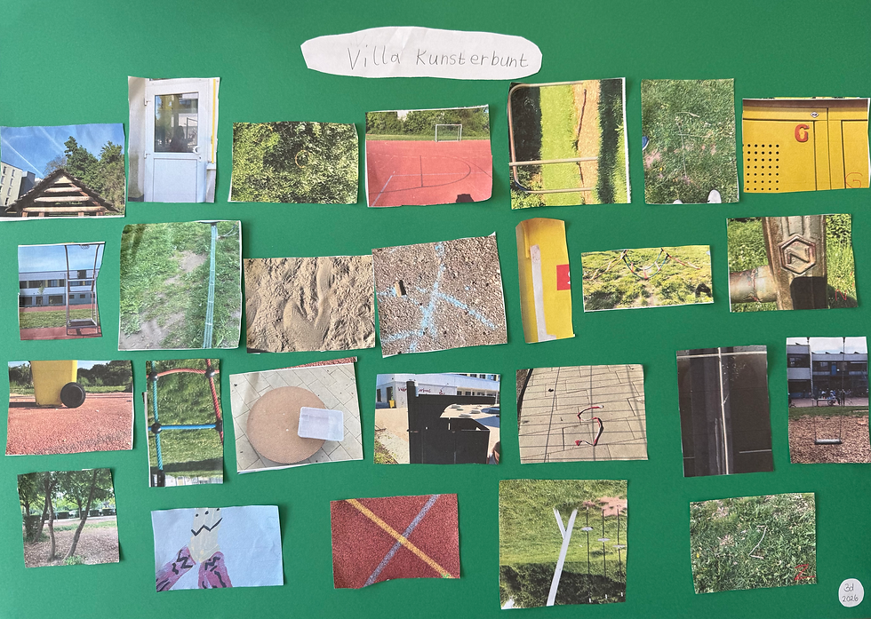 Kunstprojekt der 3d: Villa KUNSTerbunt – Versteckte Buchstaben