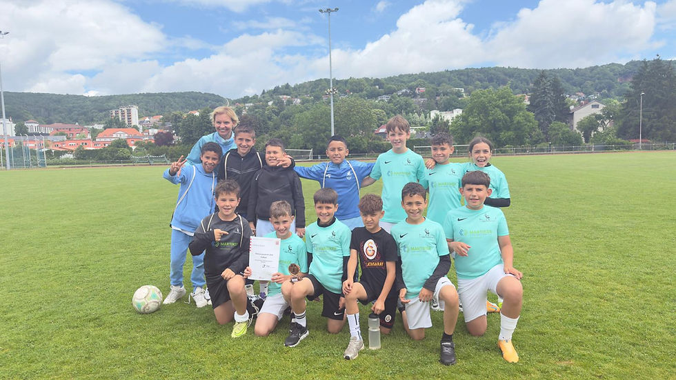 Unsere Fußballmannschaft beim Fußball- Endentscheid in Gelnhausen