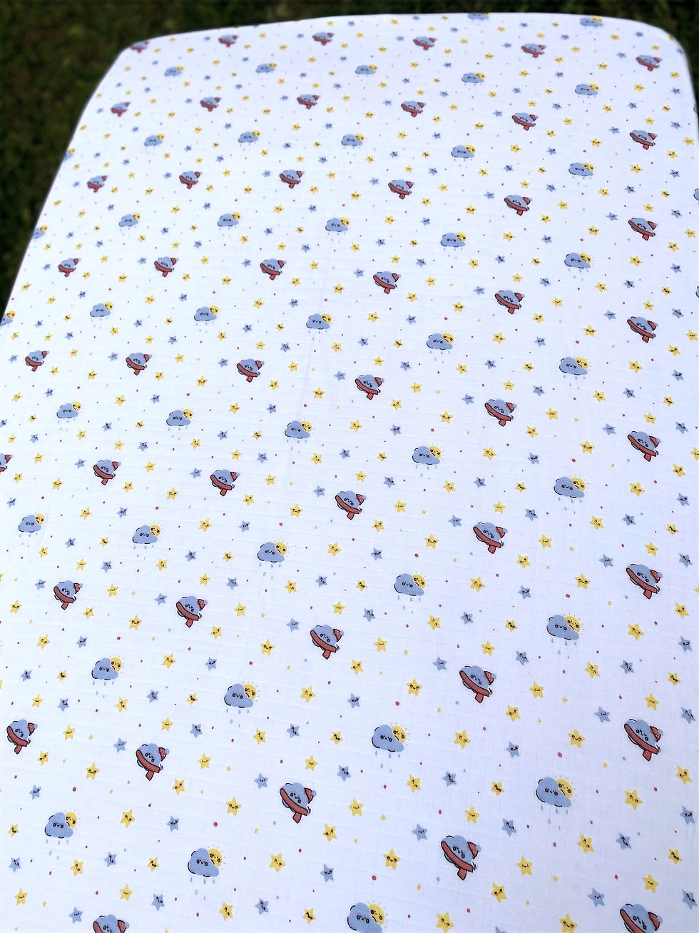 Thumbnail: Sleepy Clouds Cot Fitted Sheet