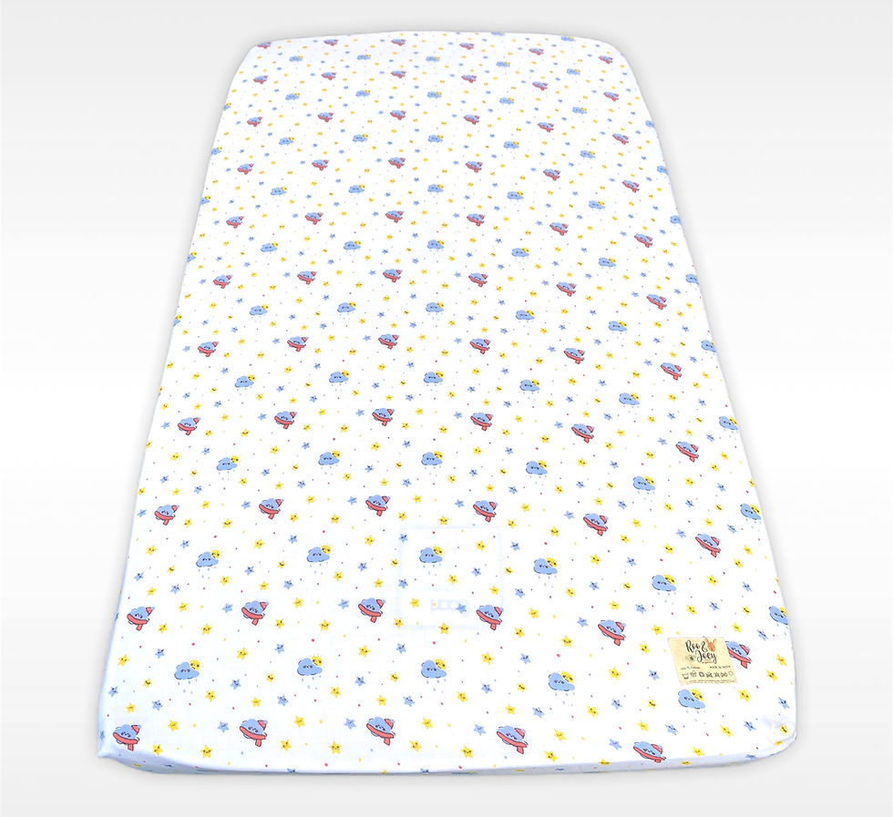 Thumbnail: Sleepy Clouds Cot Fitted Sheet