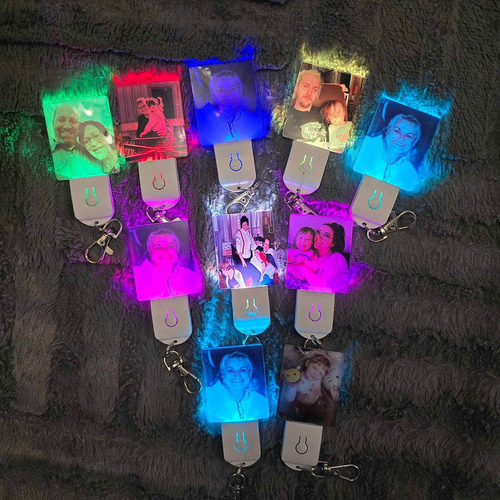 Thumbnail: Light Up Keychain (single-sided)