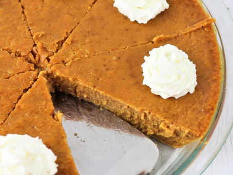 A Torte of Domestic Pumpkin without a Shell or Crustless Pumpkin Cheese Torte