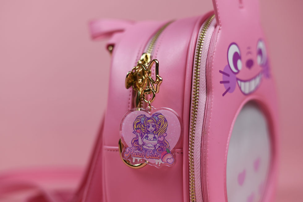 Peach Cutie Keychain