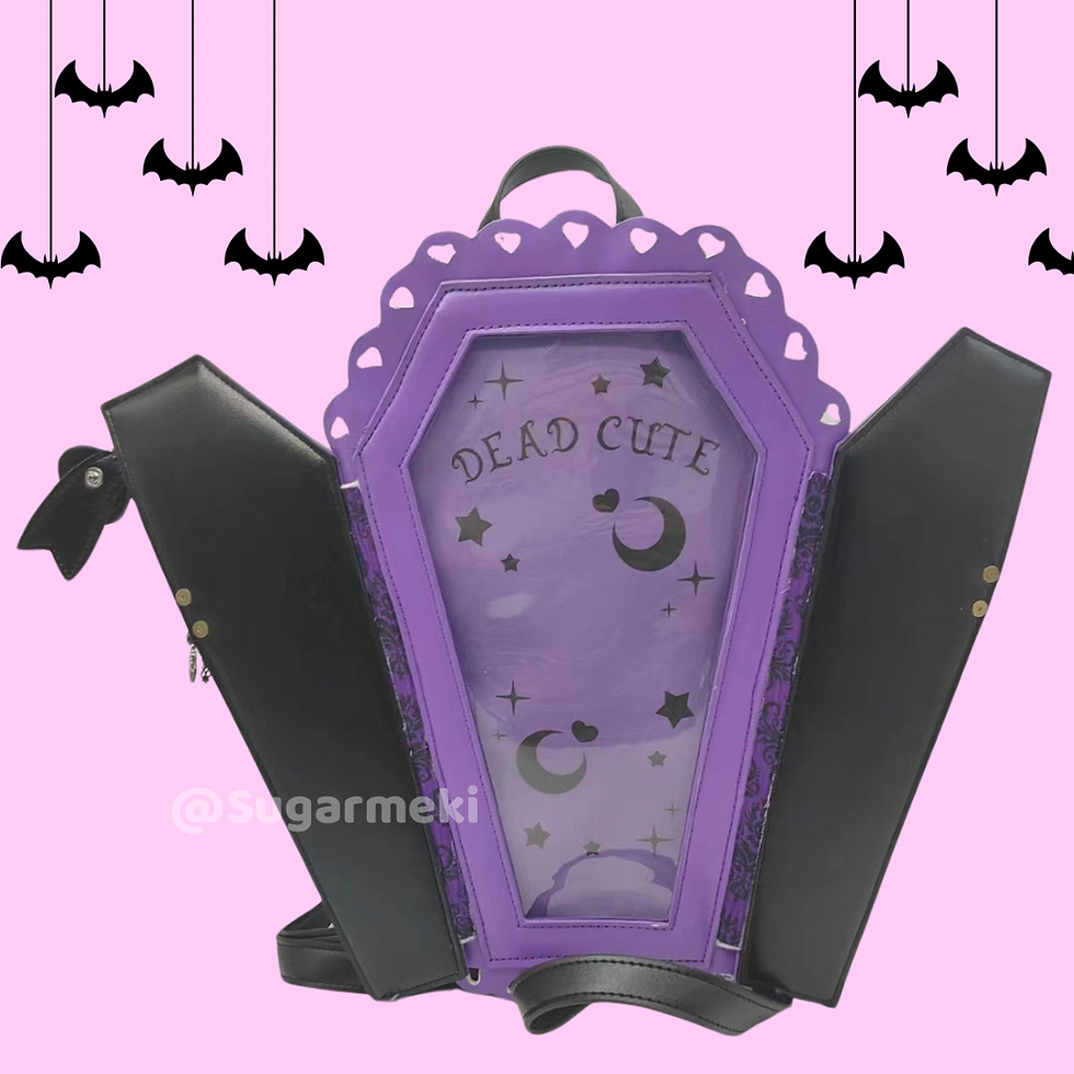 Thumbnail: Purple & Black Coffin Ita Bag