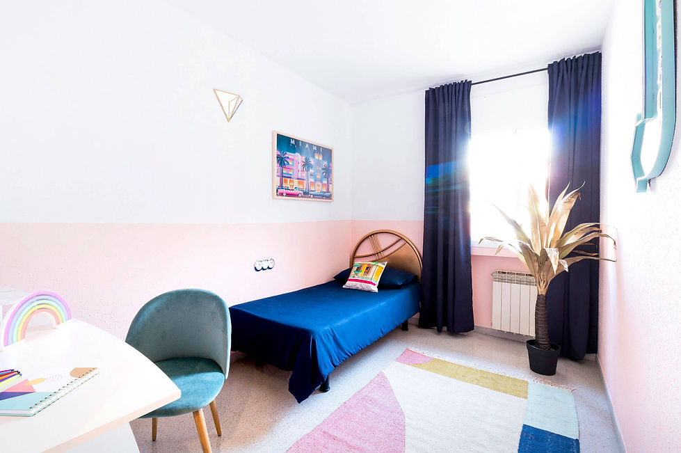 Miami style teen room decorated by Sebastien Robert