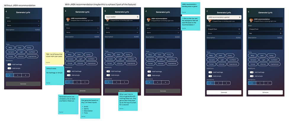 MidFi mockups