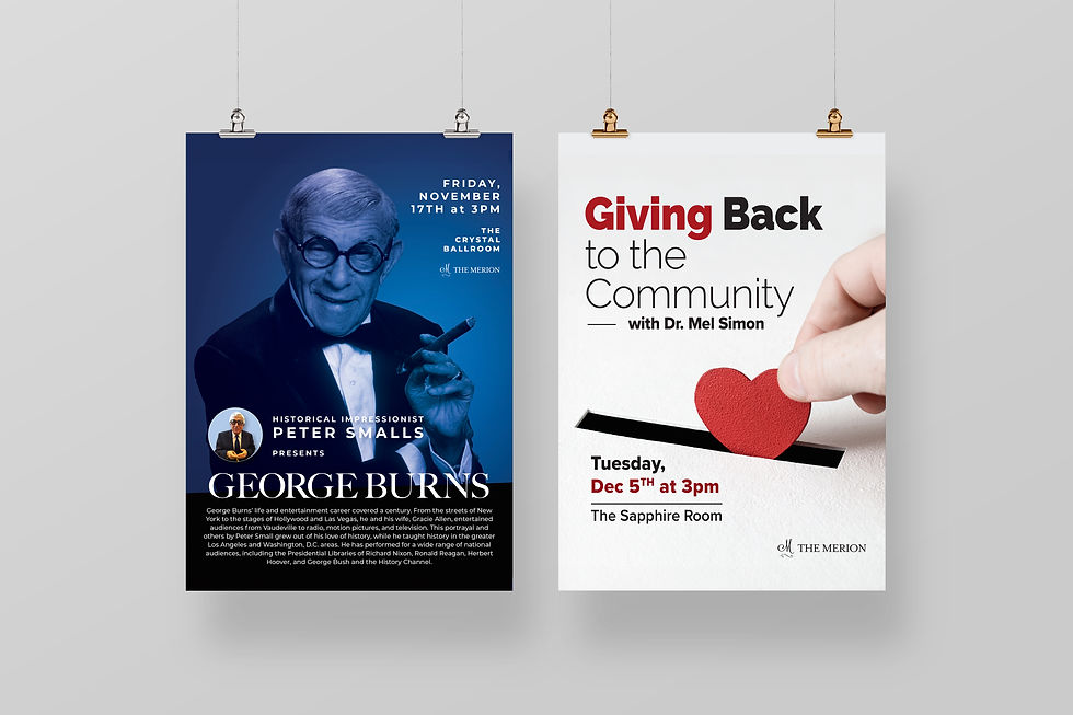 The Merion flyer, poster design