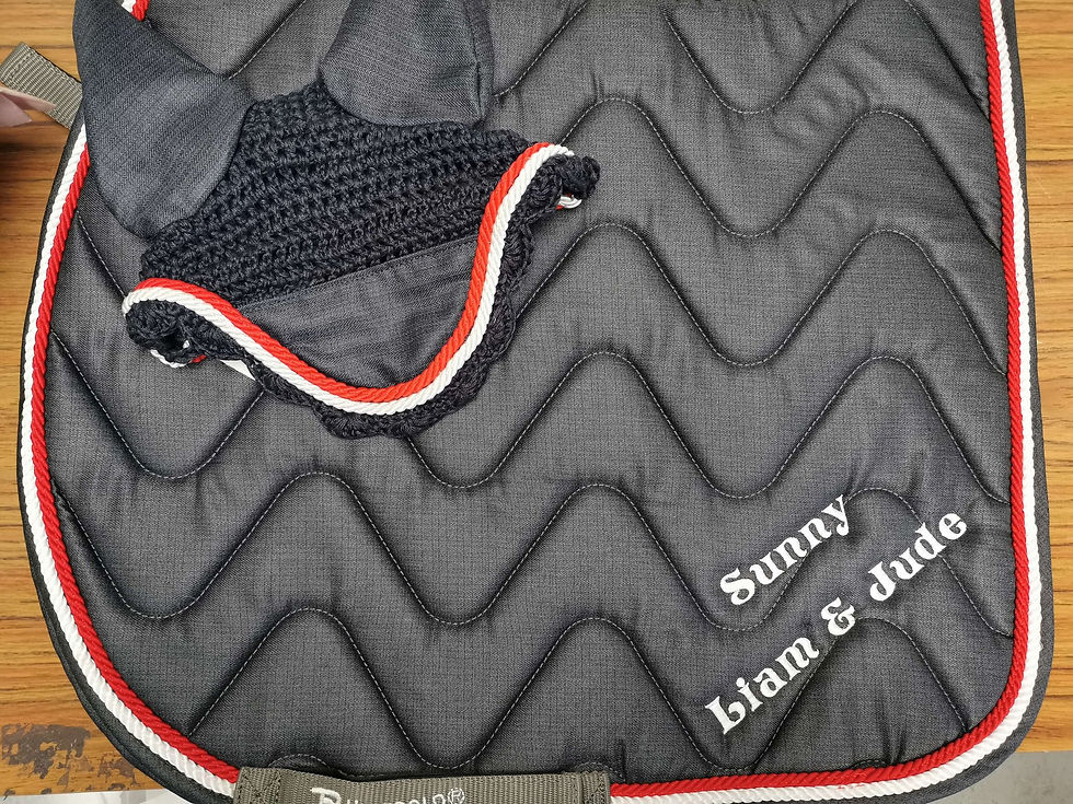 Thumbnail: Personalised Saddle Pad Set - inc ears