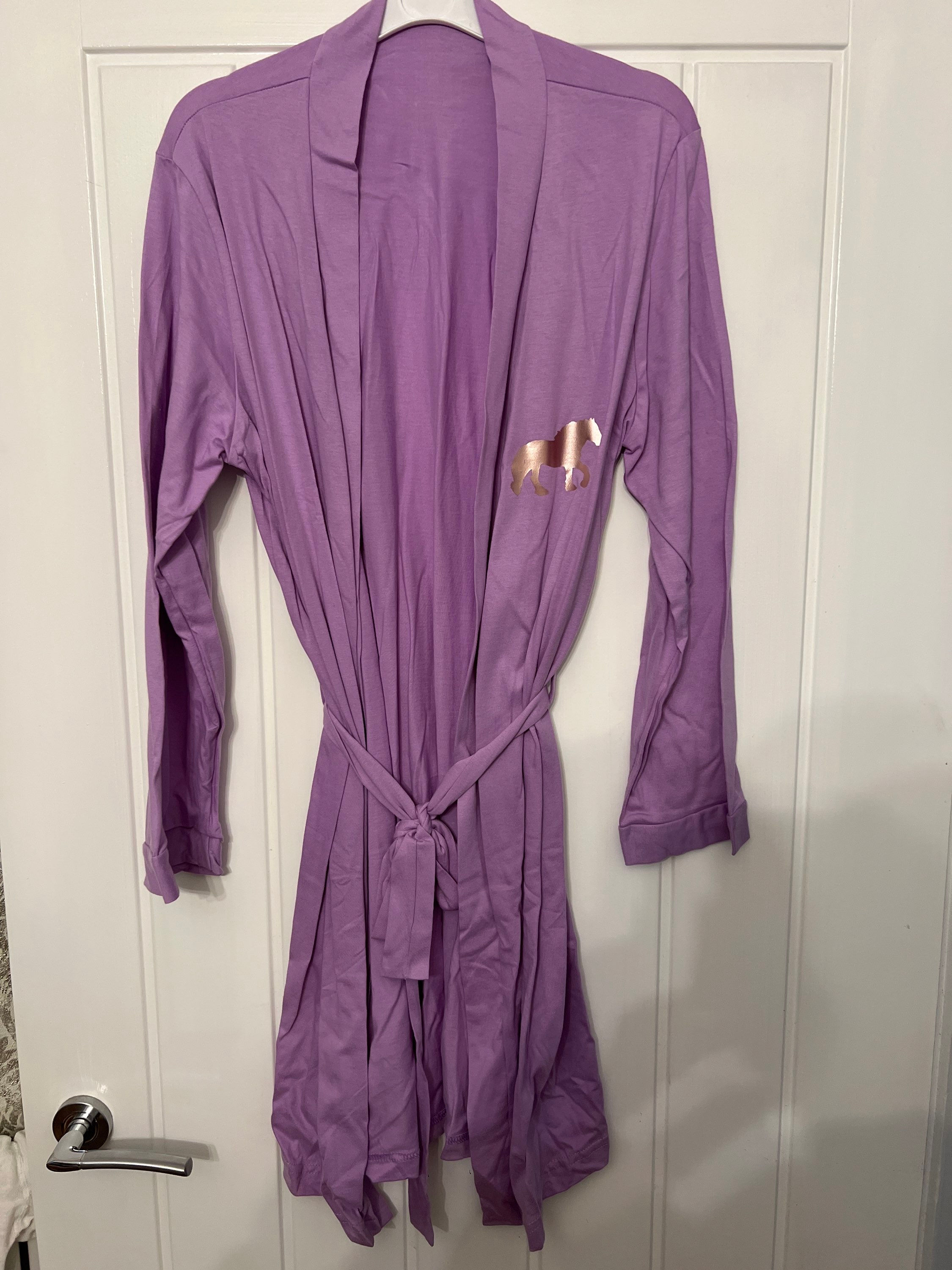 Lilac lightweight dressing gown large