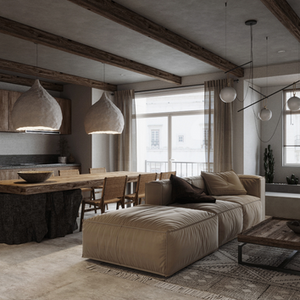 Wabi-sabi modern kitchen