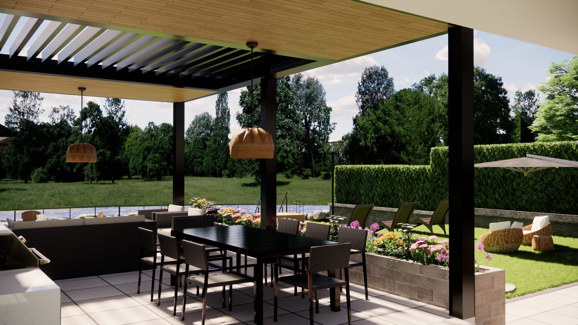 DESIGN EXTÉRIEUR PATIO ET TERRASSE-Studio Angel & Co