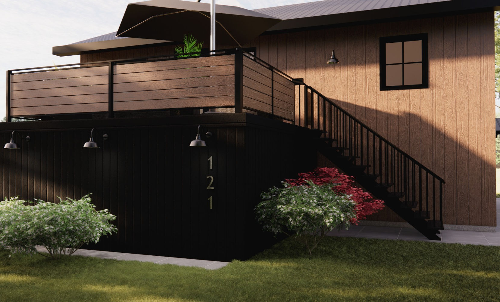 Design Extérieur - Studio Angel & Co. Chalet à Brownsburg Chatham, façade