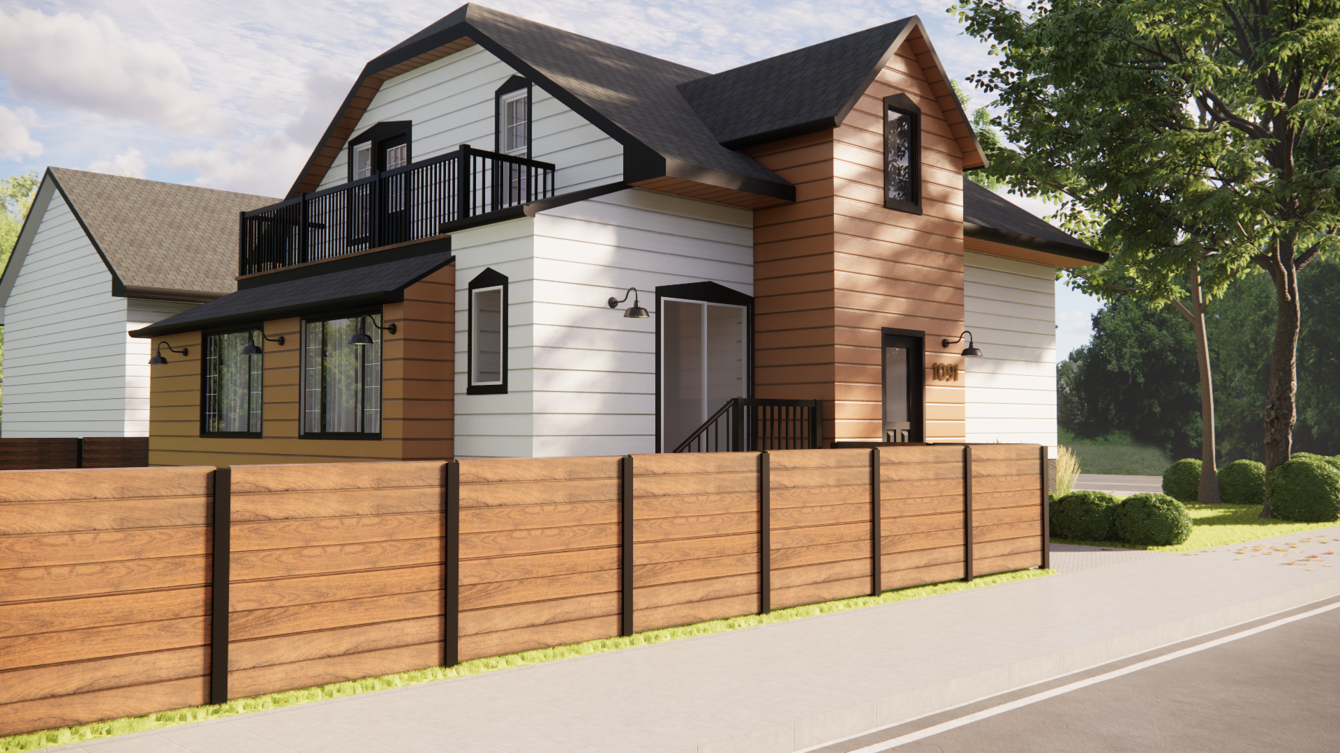TOWNHOUSE EXTERIOR DESIGN IN MONTREAL