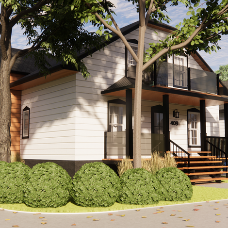 Projet de sélection de revêtement d'extérieur à Montréal -Studio Angel & Co