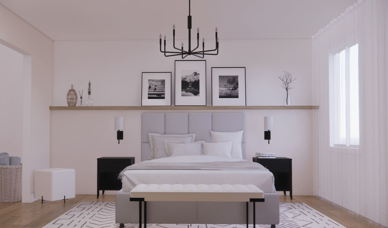 Design d'Intérieur Résidentiel - Studio Angel & Co. Design de chambre principale