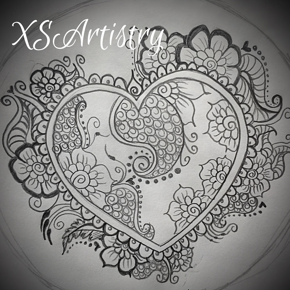 Henna Belly Design