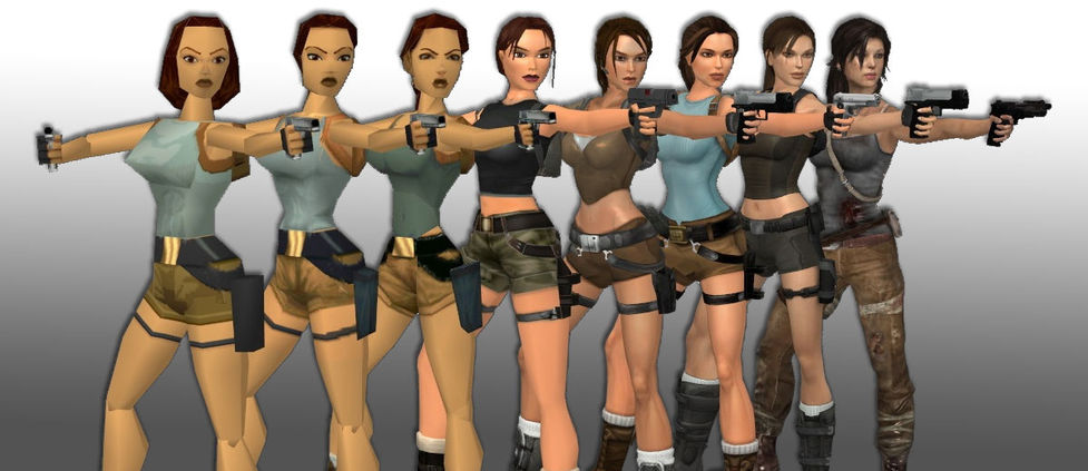 Evolution of Lara Croft
