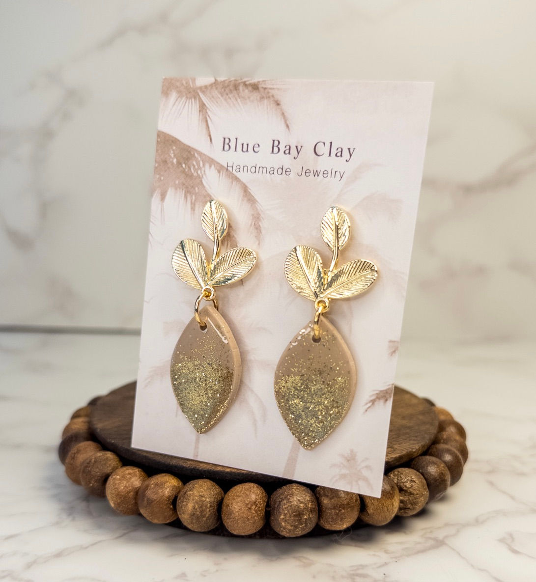 Tan Goldie Leaf Stud 04
