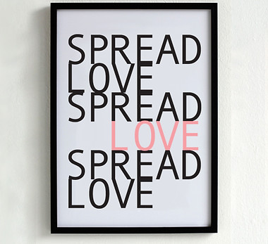 Love Poster Black