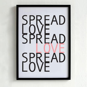 Love Poster Black