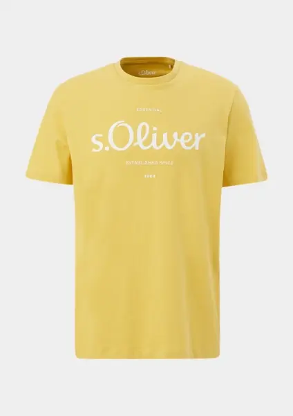 Thumbnail: s.Oliver T-shirt with a front print  lemon