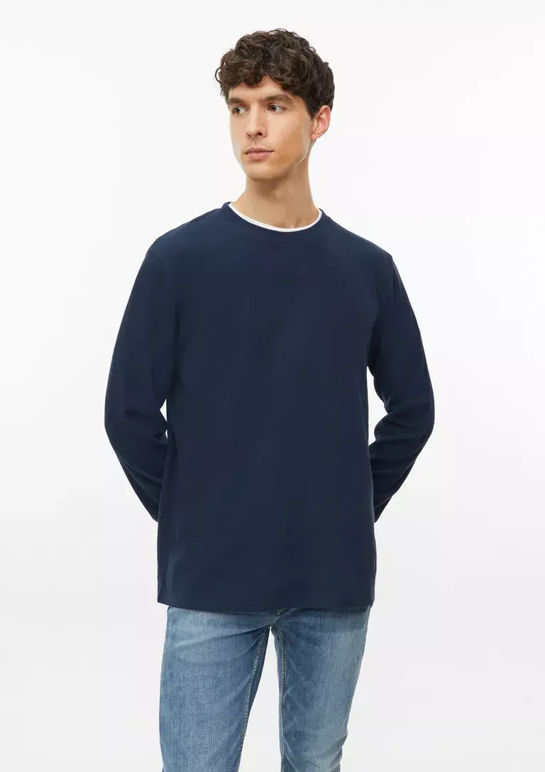 Thumbnail: s.Oliver Long-Sleeve Shirt Made of Waffle Jersey