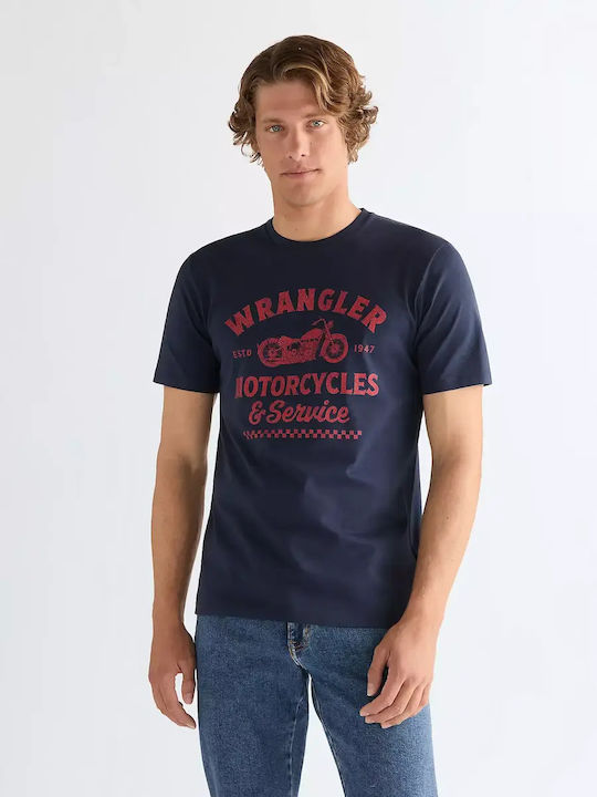 Thumbnail: Wrangler Americana T-shirt Navy Blue
