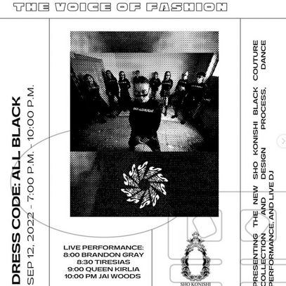 Sho Konishi NYFW presentation “Kuro No Fuko” with Ace Hotel