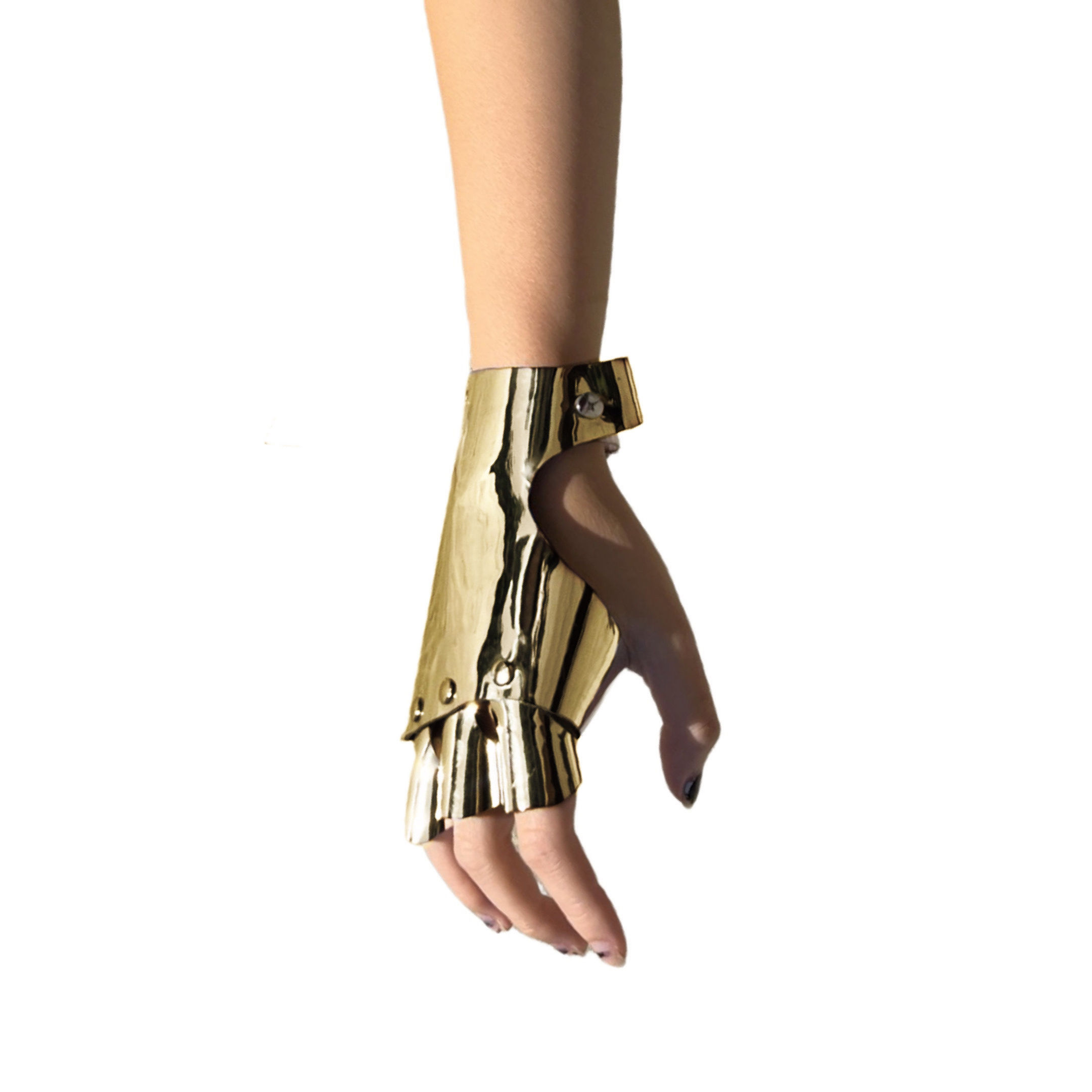Android Gold Gauntlet Gloves