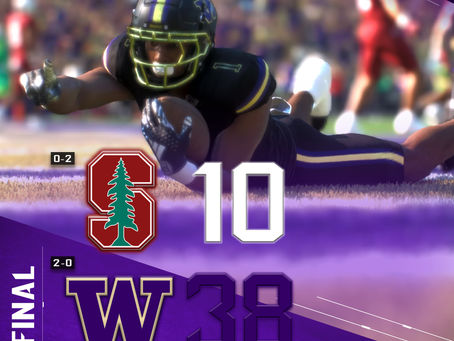 Week 2 Box Score: STA Cardinal 10, WAS Huskies 38