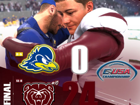 C-USA Championship Box Score: #10 MSU Bears 24, DEL Blue Hens 0