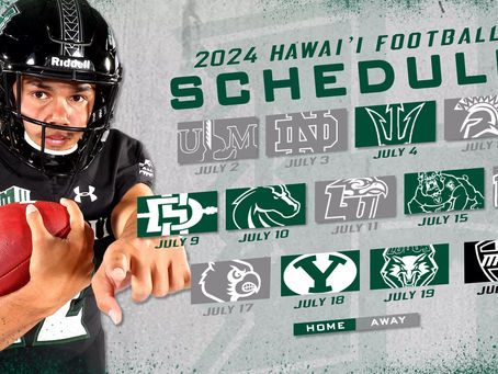 Hawaii announces opponents for the 2024 season