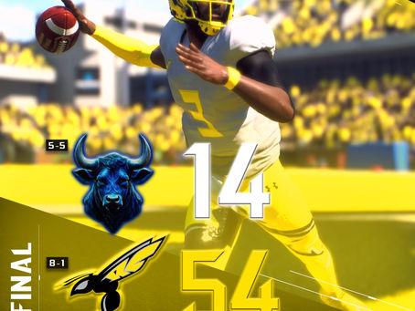 Week 11 Box Score: LAK Mountain Bulls 14, ASU Swarm 54