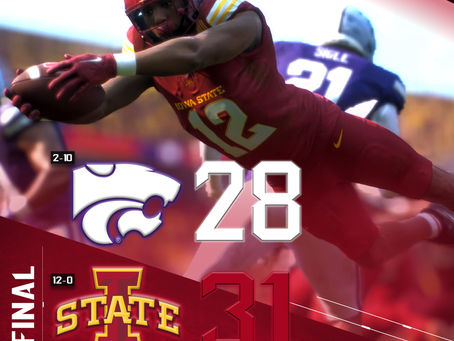 Week 14 Box Score: KSU Wildcats 28, #6 ISU Cyclones 31