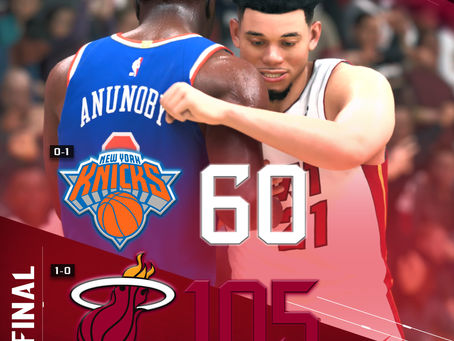 Game 1 Box Score: NY Knicks 60, MIA Heat 105