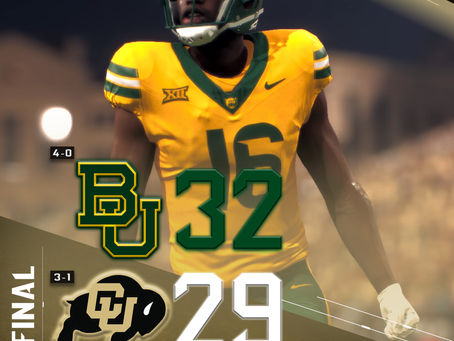 Week 4 Box Score: BAY Bears 32, COL Buffaloes 29
