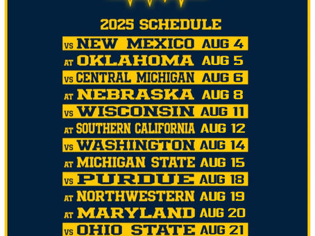 Michigan announces opponents for the 2025 season