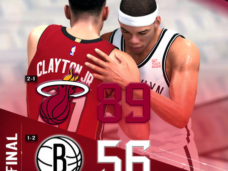 Game 2 Box Score: MIA Heat 89, BRK Nets 56