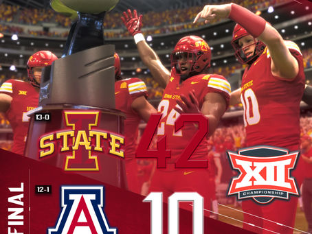 B12 Championship Box Score: #5 ISU Cyclones 42, #2 ARI Wildcats 10