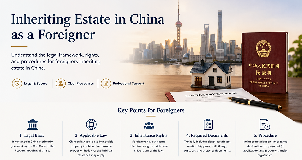 Inheriting Estate in China as a Foreigner