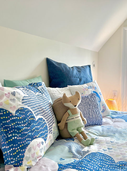 Staged kids bedroom details