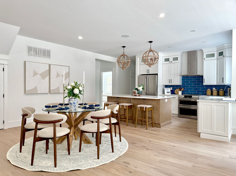 vacant staging dining room