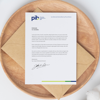 Carta formal PIB sobre diseño web