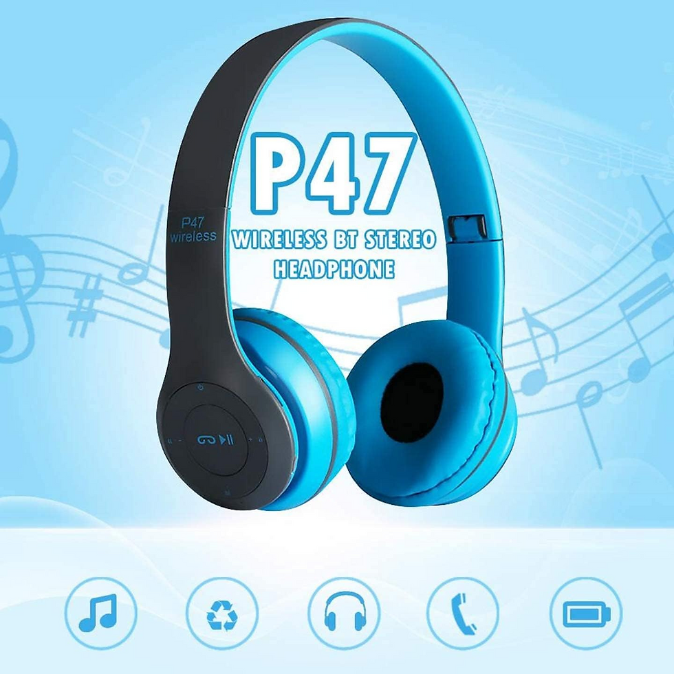 Miniatura: Wireless Bluetooth 5.0 Headphones Headset Over-Ear FM Radio MIC Foldable TF Card
